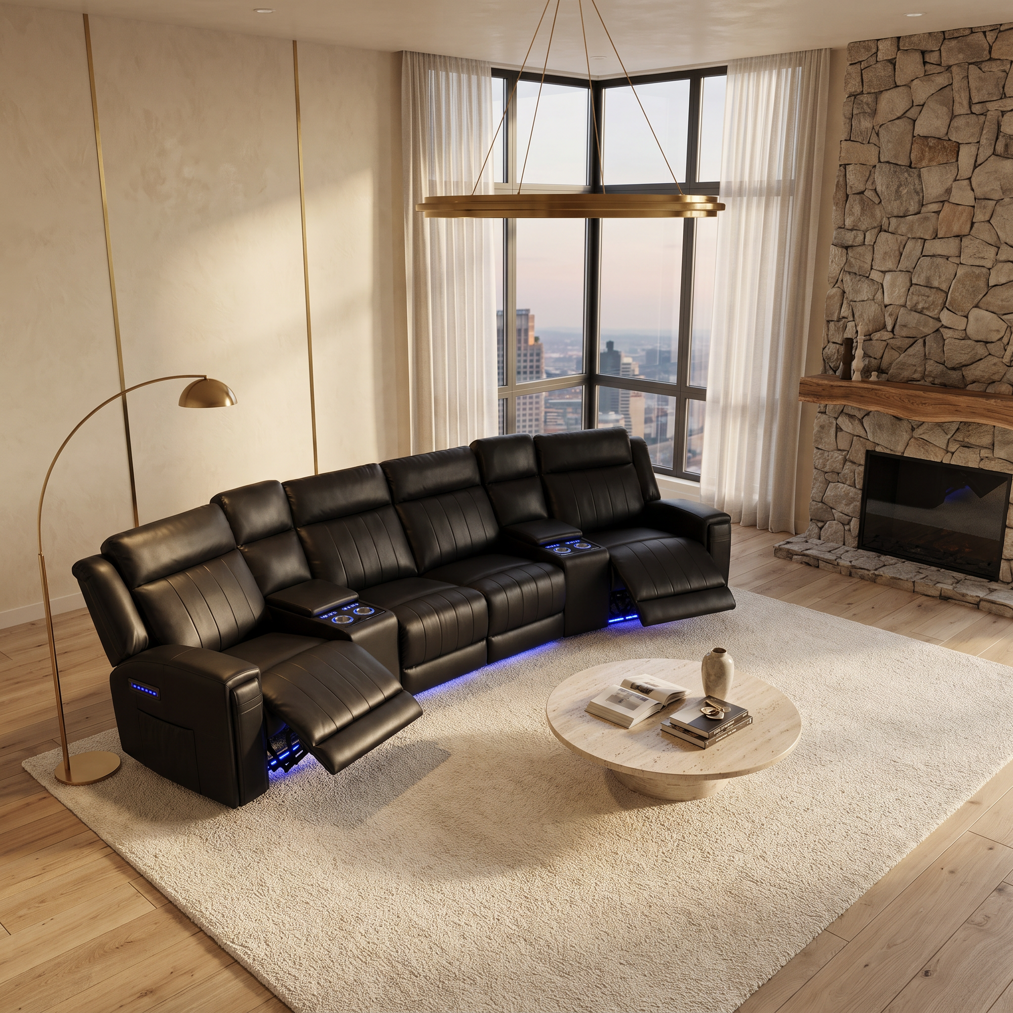A beautifully furnished living room